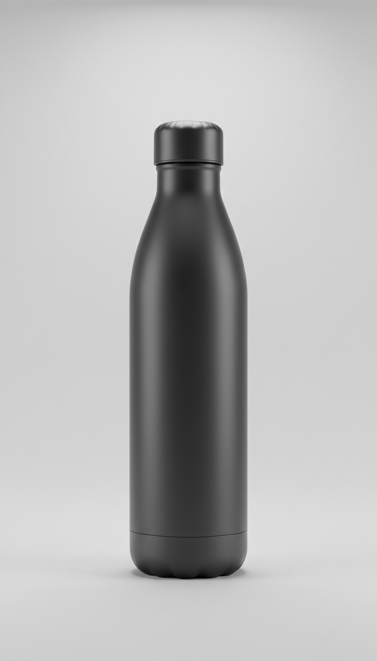 Graphite-Toned Water Bottle